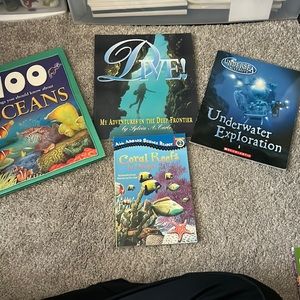 Lot of four (4) ocean themed books